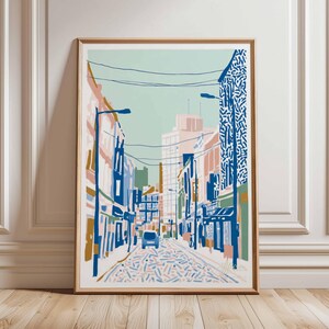 Brick Lane Poster, London Travel Poster, Brick Lane Wall Art, East London Print, UK City Poster, Street Market Art, British Culture Decor