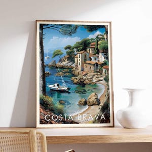 Costa Brava Poster, Costa Brava Print, Costa Brava Wall Art, Spain Travel Poster, Costa Brava Decor, Costa Brava Art Print