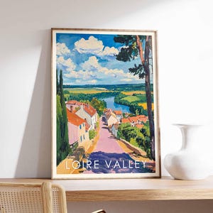 Loire Valley Poster, France Print, Loire Valley Wall Art, Loire Valley Decor, French Travel Poster, Loire Valley Artwork, France Wall Art