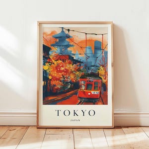 Tokyo Poster, Japan Travel Print, Asia Wall Art, Cityscape Decor, Tokyo Travel Gift, Neon City Print, Asia Travel Poster, Japan Travel Art