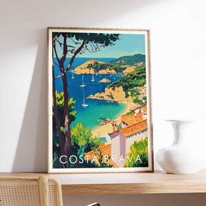 Costa Brava Poster, Costa Brava Print, Costa Brava Wall Art, Spain Travel Poster, Costa Brava Decor, Costa Brava Art Print