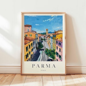 Parma Poster, Italy Travel Print, Emilia-Romagna Wall Art, Foodie Decor, European Travel Gift, Historic City Print, Italy Travel Art