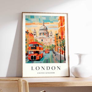 London Poster, UK Poster, London Wall Art, London Prints, London Decor, UK Wall Art, London Print, London Art Print, London City Poster