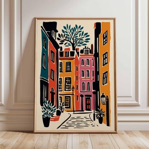 Soho London Travel Poster : art de la vie nocturne animée du West End