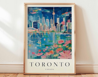 Toronto RN Tower Print: Kanada Reise-Poster, Urban Wall Art