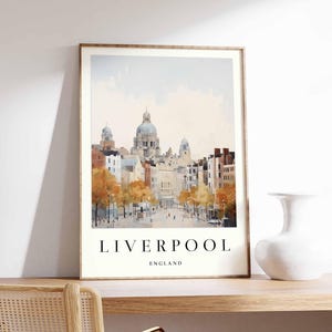 Liverpool Poster, UK Poster, Liverpool Wall Art, Liverpool Prints, Liverpool Decor, UK Wall Art, Liverpool Print, Liverpool Art Print