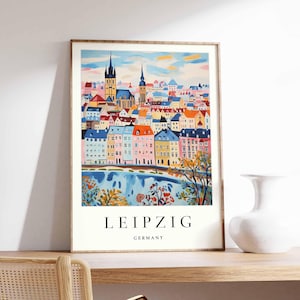 Leipzig Poster, Germany Poster, Leipzig Wall Art, Leipzig Prints, German Poster, Leipzig Print, Leipzig Art Print, Leipzig Decor