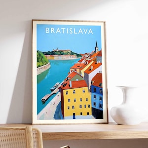 Bratislava Poster, Slovakia Print, Bratislava Wall Art, Bratislava Decor, Bratislava City Poster, Bratislava Art Print, Bratislava Artwork