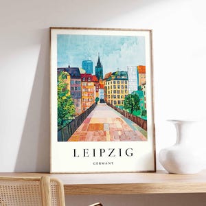 Leipzig Poster, Germany Poster, Leipzig Wall Art, Leipzig Prints, German Poster, Leipzig Print, Leipzig Art Print, Leipzig Decor