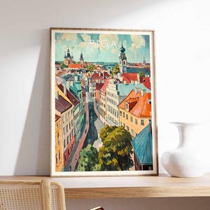 Riga Poster, Latvia Poster, Riga Prints, Riga Wall Art, Riga Decor, Riga Art Print, Riga Travel Poster, Riga City Poster, Latvia Wall Art