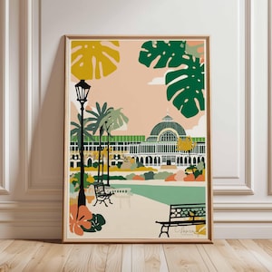 London Zoo Poster, London Travel Poster, Zoo Wall Art, Animal Print London, UK Travel Poster, British Wildlife Art, Regent&#39;s Park Decor