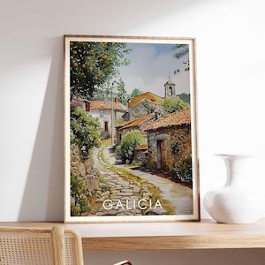 Galicia Poster, Galicia Print, Galicia Wall Art, Spain Print, Galicia Landscape, Galicia Art, Coastal Galicia Poster, Galicia Decor