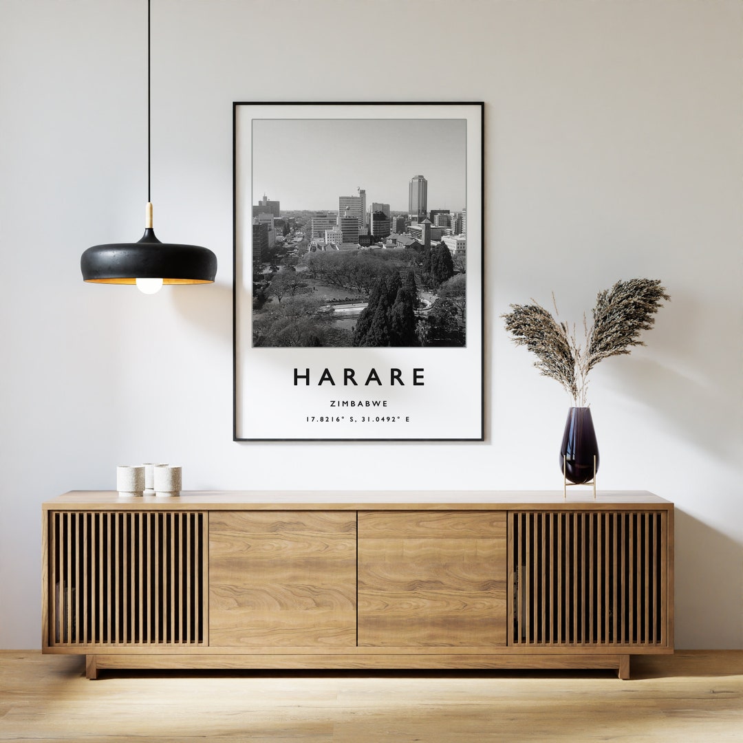 Harare Travel Print, Harare Travel Poster, African Travel Poster