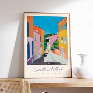 Saint Etienne Poster, France Travel Print, Industrial Heritage Print, France Cityscape Decor, Rhône-Alpes Region Art, France Travel Gift