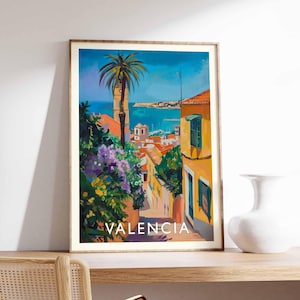 Valencia Poster, Valencia Print, Valencia Wall Art, Valencia Decor, Valencia Art, Valencia City Poster, Valencia Artwork, Spain Wall Art