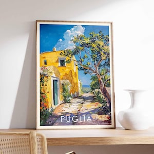 Puglia Poster, Italy Poster, Puglia Prints, Puglia Wall Art, Puglia Decor, Puglia Art Print, Southern Italy Poster, Puglia Landscape