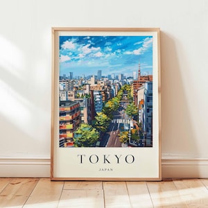 Tokyo Poster, Japan Travel Print, Asia Wall Art, Cityscape Decor, Tokyo Travel Gift, Neon City Print, Asia Travel Poster, Japan Travel Art