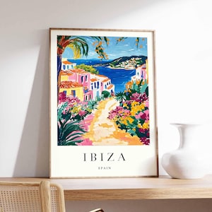 Ibiza Poster, Spain Poster, Ibiza Wall Art, Ibiza Prints, Ibiza Decor, Spanish Poster, Ibiza Print, Ibiza Art Print, Ibiza Travel Print