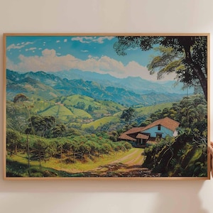 Colombia Poster, South America Travel Print, Colombian Wall Art, Colombia Landscape Decor, Colombia Travel Art, South America Poster