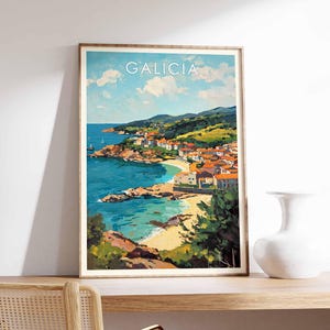 Galicia Poster, Galicia Print, Galicia Wall Art, Spain Print, Galicia Landscape, Galicia Art, Coastal Galicia Poster, Galicia Decor