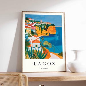 Lagos Poster, Portugal Travel Print, Lagos Coastal Print, Portugese Wall Art, European Wall Art, Lagos Travel Gift