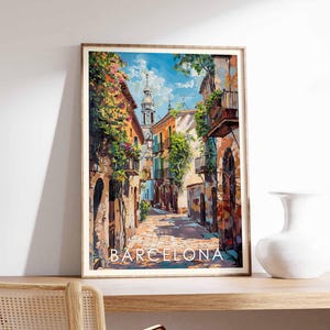 Barcelona Poster, Spain Poster, Barcelona Print, Spanish Wall Art, Barcelona Wall Art, Spain Print, Barcelona Decor, Travel Poster