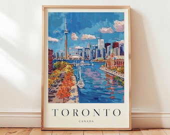 Toronto RN Tower Print: Kanada Reise-Poster, Urban Wall Art