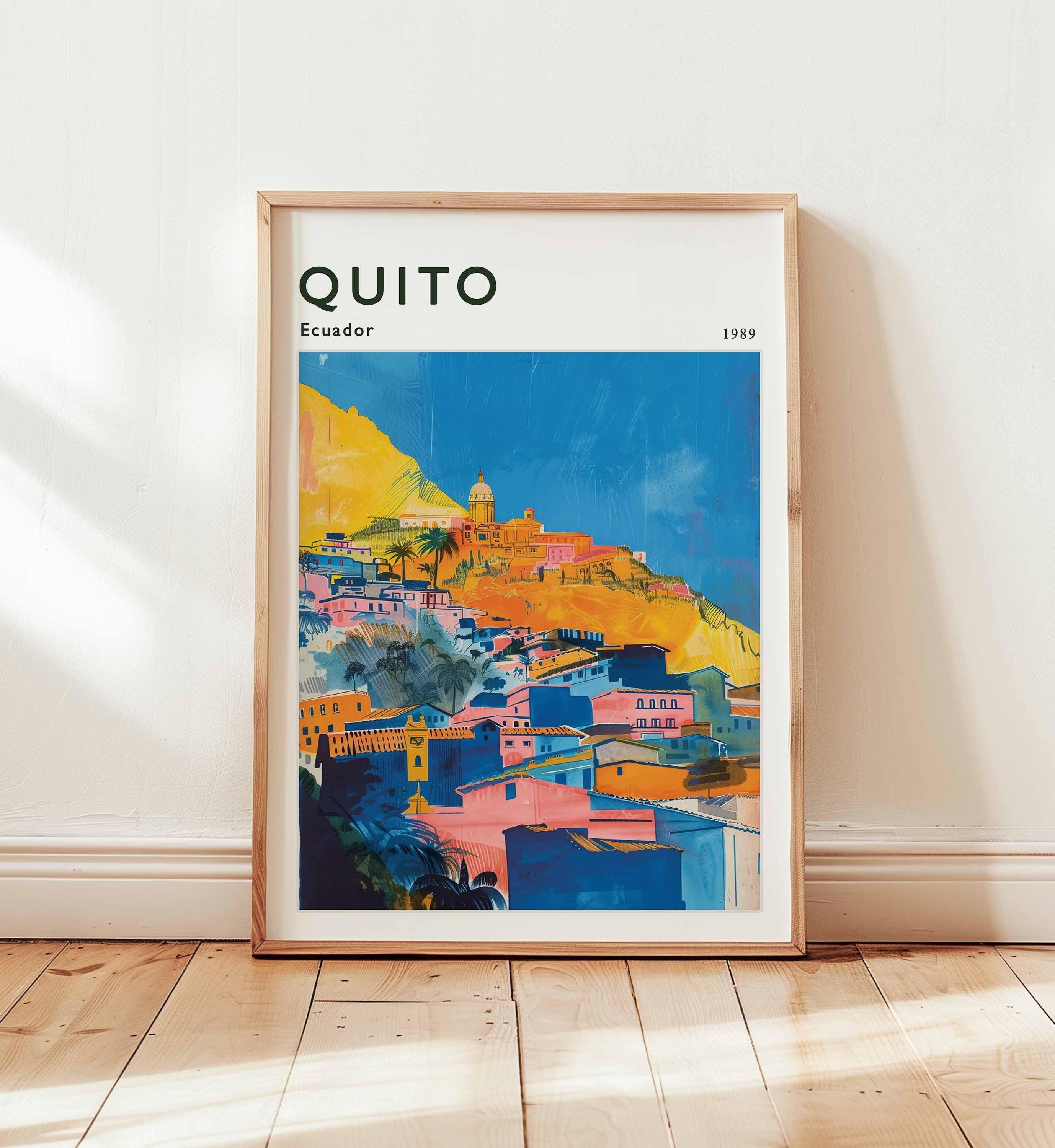 キト エクアドル 旅行ポスター: アンデス 南米 ウォールアート - Etsy 日本