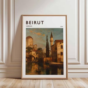 Beirut Poster, Libanon Reise-Druck, Naher Osten Wandkunst, Stadtbild Dekor, Beirut Reise Geschenk, Libanon Poster, Libanon Reisekunst