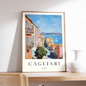 Cagliari Poster, Italian Travel Print, Cagliari Travel Art, Cagliari Wall Art, Italian Travel, Cagliari Home Decor, Cagliari Travel Gift