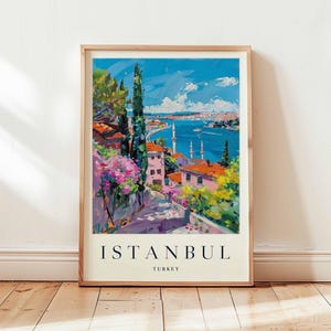 Istanbul Poster, Turkey Travel Print, Bosphorus Wall Art, Hagia Sophia Decor, Europe Travel Gift, Istanbul Travel Decor, Turkey Travel Art