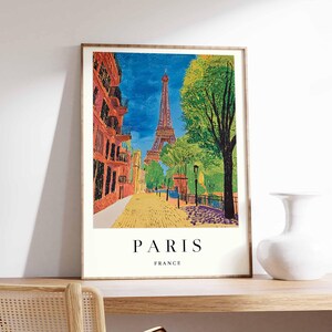Eiffel Tower Paris Poster: France Wall Art Print