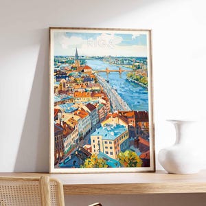 Riga Poster, Latvia Poster, Riga Prints, Riga Wall Art, Riga Decor, Riga Art Print, Riga Travel Poster, Riga City Poster, Latvia Wall Art