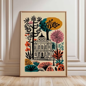 Hyde Park Poster, London Travel Poster, Hyde Park Wall Art, London Park Print, UK City Poster, British Travel Art, London Nature Decor