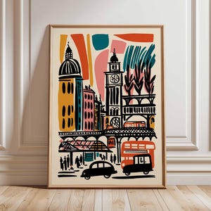 Covent Garden Poster, London Travel Poster, Covent Garden Wall Art, Market Hall Print, UK City Poster, London Landmark Decor