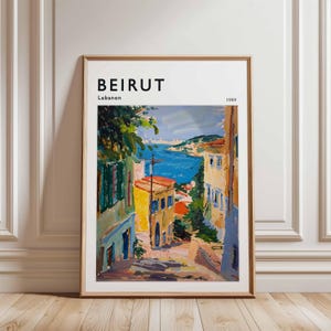 Beirut Poster, Libanon Reise-Druck, Naher Osten Wandkunst, Stadtbild Dekor, Beirut Reise Geschenk, Libanon Poster, Libanon Reisekunst