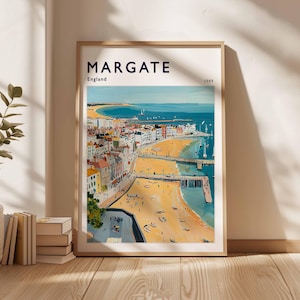 Margate Poster, UK Travel Print, Coastal Wall Art, British Decor, UK Home Decor, Margate Wall Decor, Margate Wall Art, Margate Print, UK Art