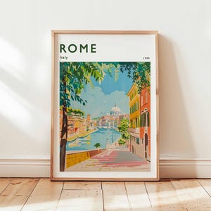 Póster de Roma, Impresión de viaje a Italia, Arte mural europeo, Decoración del Coliseo, Regalo de viaje a Roma, Impresión de paisaje urbano, Póster de Italia, Arte de viaje a Italia