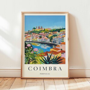 Coimbra Poster, Portugal Travel Print, University City Wall Art, Coimbra Travel Decor, European Art, Historic Print, Portugal Travel Art