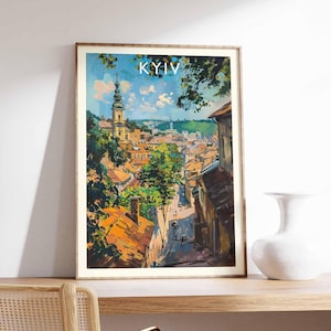 Kyiv Poster, Kyiv Ukraine Print, City Wall Art, Kyiv Decor, Kyiv Skyline Poster, Ukraine Print, Kyiv Art Print, Kyiv Travel Poster