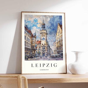 Leipzig Poster, Germany Poster, Leipzig Wall Art, Leipzig Prints, German Poster, Leipzig Print, Leipzig Art Print, Leipzig Decor