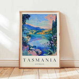 Tasmanien Poster, Australien Reise Druck, Insel Wandkunst, Wildnis Dekor, Natur Druck, Tasmanien Reise Geschenk, Australien Reise Kunst