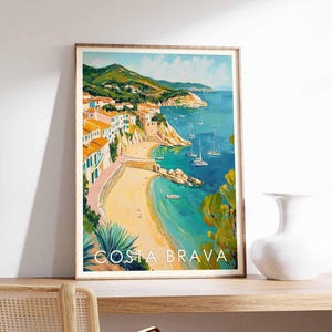 Costa Brava Poster, Costa Brava Print, Costa Brava Wall Art, Spain Travel Poster, Costa Brava Decor, Costa Brava Art Print