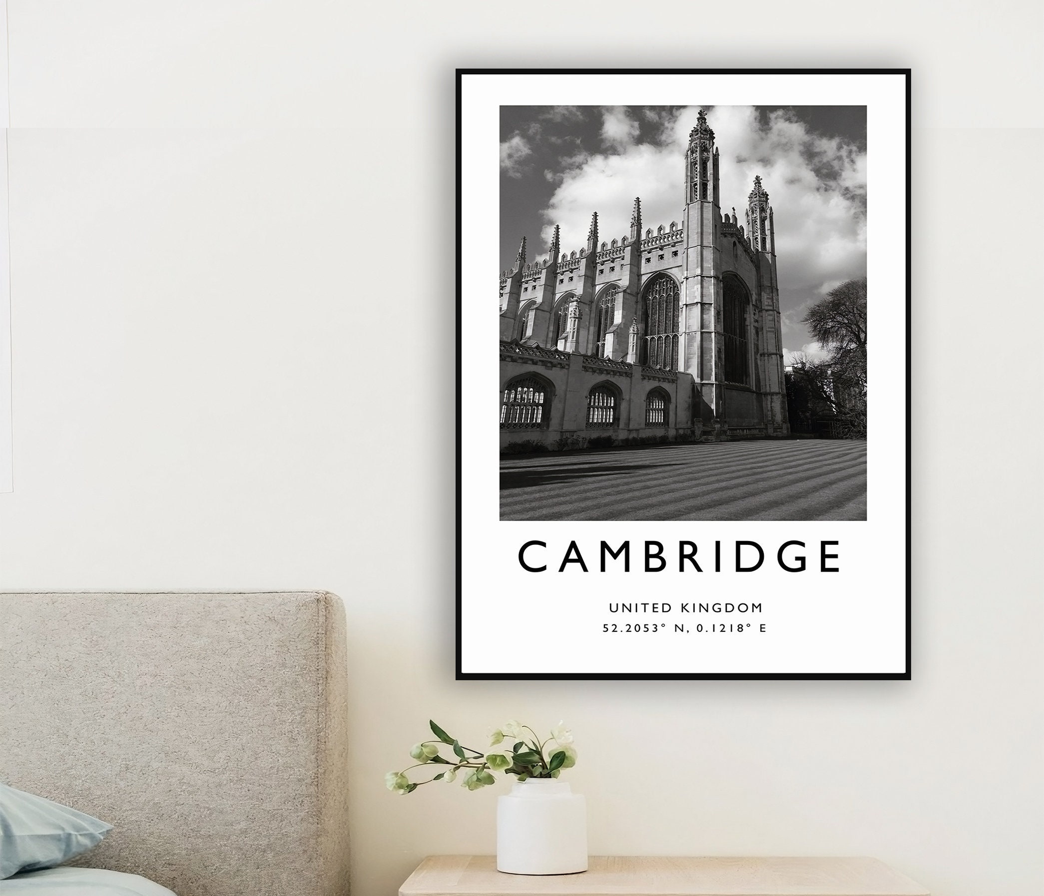 Cambridge Travel Print Cambridge Travel Poster England Etsy