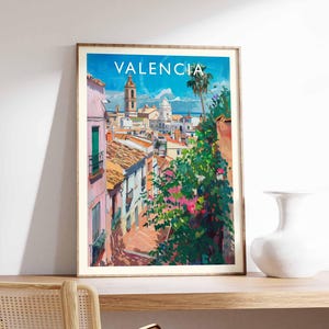 Valencia Poster, Valencia Print, Valencia Wall Art, Valencia Decor, Valencia Art, Valencia City Poster, Valencia Artwork, Spain Wall Art