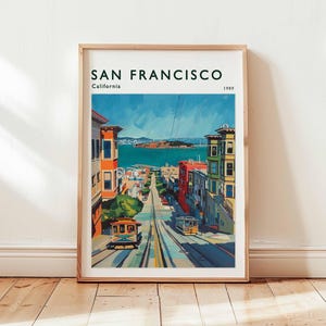 San Francisco Poster, California Travel Print, USA Wall Art, Golden Gate Bridge Decor, San Francisco Travel Gift, California Travel Art