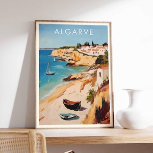 Algarve Poster, Algarve Print, Portugal Poster, Algarve Wall Art, Algarve Decor, Algarve Art, Beach Poster, Scenic Print