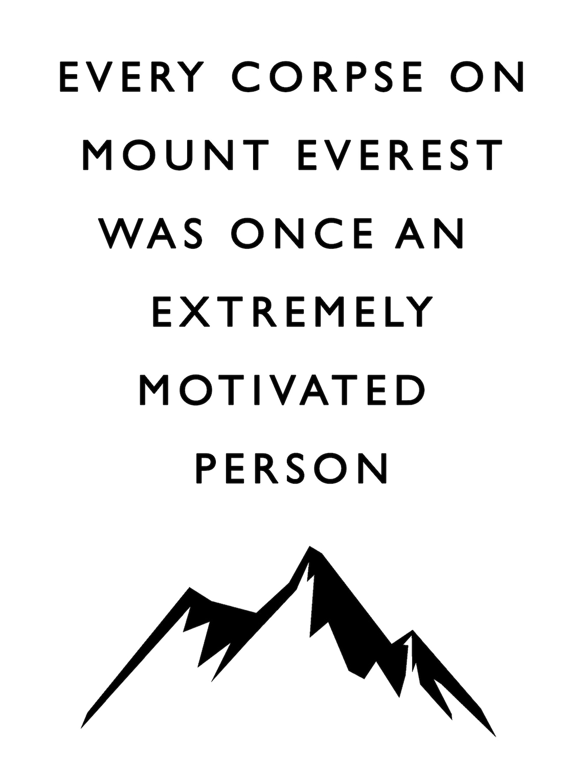 Mount Everest Motivational Poster Print Hiking Poster. Quote Etsy Hong Kong