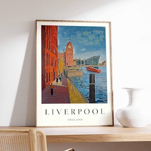 Liverpool Poster, UK Poster, Liverpool Wall Art, Liverpool Prints, Liverpool Decor, UK Wall Art, Liverpool Print, Liverpool Art Print