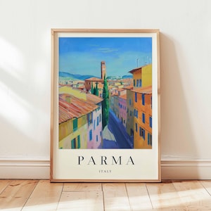 Parma Poster, Italy Travel Print, Emilia-Romagna Wall Art, Foodie Decor, European Travel Gift, Historic City Print, Italy Travel Art